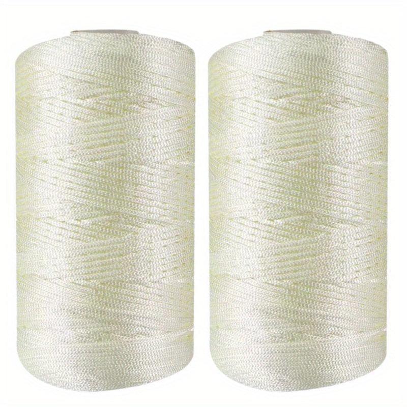 2pcs Ice Linen Silk Nylon Crochet Thread for Hand Knitted Projects 100g pc