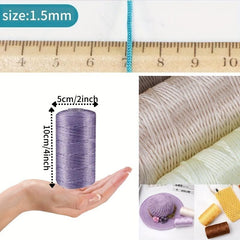 2pcs Ice Linen Silk Nylon Crochet Thread for Hand Knitted Projects 100g pc