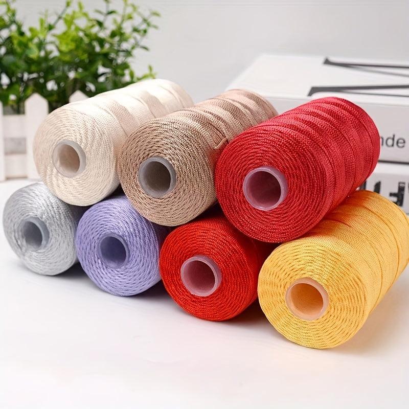 2pcs Ice Linen Silk Nylon Crochet Thread for Hand Knitted Projects 100g pc