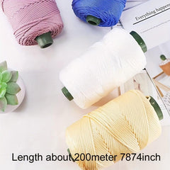 220g 200m Crocheting Light Weight Rope Polypropylene Yarn for Summer Sun Hat