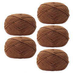 5pcs Medium Size Acrylic Soft Yarn for DIY Knitting 50g/pc