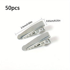 50pcs Metal Hair Clip Crocodile Clip DIY Jewelry Making