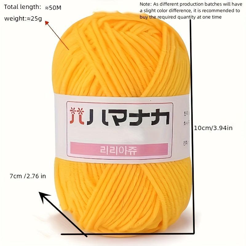 Soft Milk Cotton Yarn for DIY Knitting Crocheting Sweater Bag Scarf