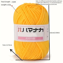 Soft Milk Cotton Yarn for DIY Knitting Crocheting Sweater Bag Scarf