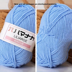 Soft Milk Cotton Yarn for DIY Knitting Crocheting Sweater Bag Scarf