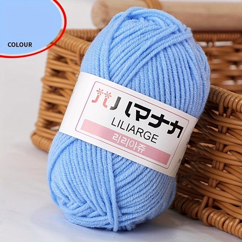 Soft Milk Cotton Yarn for DIY Knitting Crocheting Sweater Bag Scarf