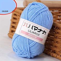 Soft Milk Cotton Yarn for DIY Knitting Crocheting Sweater Bag Scarf