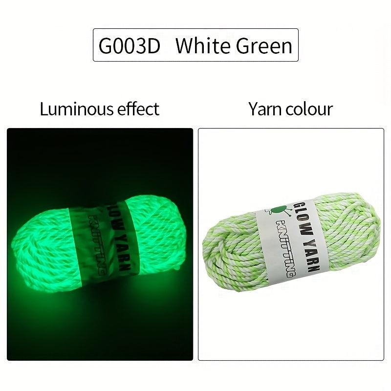 Glowing Luminous Macrame Cord For DIY Hand Knitting Yarn 50g
