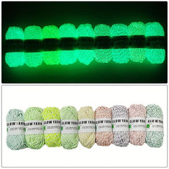 Glowing Luminous Macrame Cord For DIY Hand Knitting Yarn 50g
