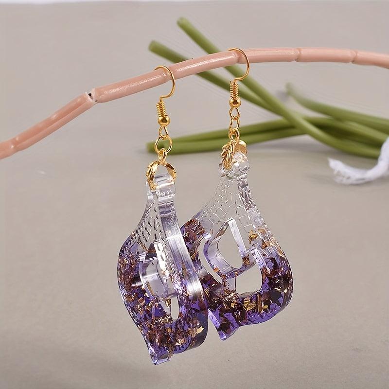 DIY Crystal Resin Mould Exotic Earrings Silicone Mold Hollow Pattern