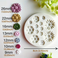 Silicone Flower Mould for DIY Earring Pendants