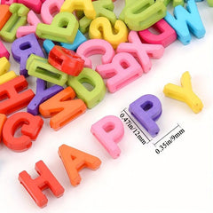 100pcs Alphabet Acrylic Spacer Bead for Jewelry Making DIY