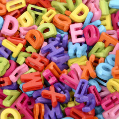 100pcs Alphabet Acrylic Spacer Bead for Jewelry Making DIY