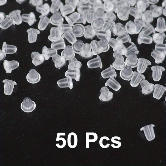 Clear Earring Backs For Studs Posts Safety Back Pads Replacement