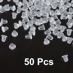 Clear Earring Backs For Studs Posts Safety Back Pads Replacement