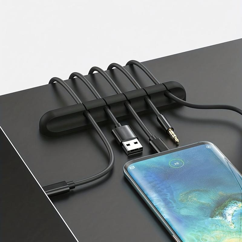 5 Hole Cable Organizer - Self-adhesive Wire Clips - Wire Clamps