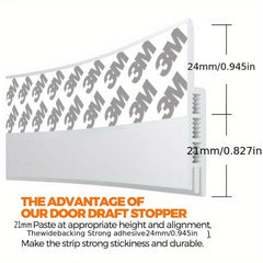 Silicone Door Draft Stopper Under Door Draft Blocker Insulator