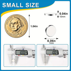 20 pcs 10x1mm Small Disc Rare Earth Magnets for Fridge Whiteboard Kitchen