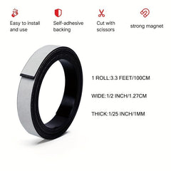 Soft Magnetic Back Tape Roll 1m x 1 x 1mm