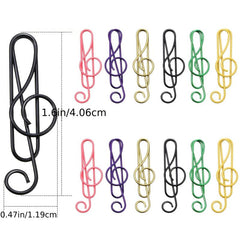 Colorful Metal Paper Clips 10-Pack