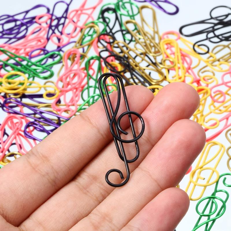 Colorful Metal Paper Clips 10-Pack