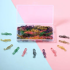 Colorful Metal Paper Clips 10-Pack
