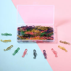 Colorful Metal Paper Clips 10-Pack