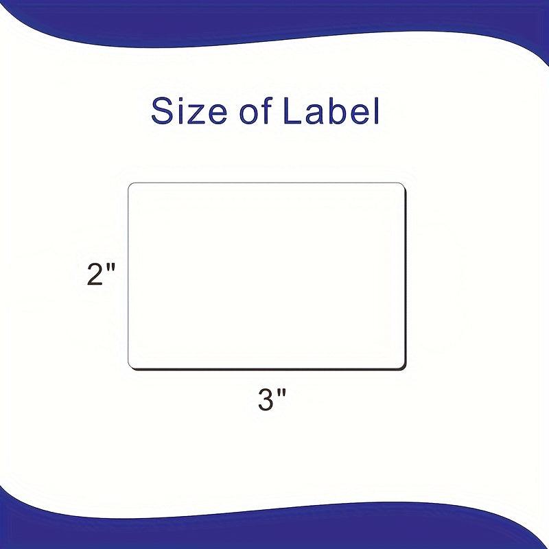60 Sheets 76x51mm Blank Synthetic Paper Adhesive Labels Bag Packaging 3x2 Inch