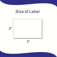 60 Sheets 76x51mm Blank Synthetic Paper Adhesive Labels Bag Packaging 3x2 Inch