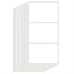 60 Sheets 76x51mm Blank Synthetic Paper Adhesive Labels Bag Packaging 3x2 Inch