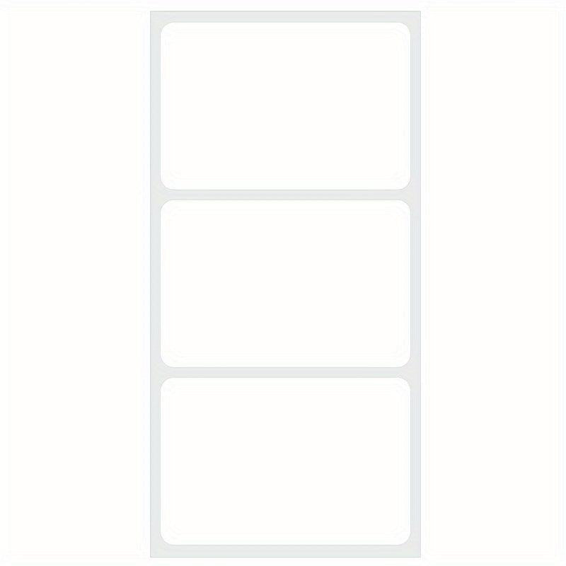 60 Sheets 76x51mm Blank Synthetic Paper Adhesive Labels Bag Packaging 3x2 Inch