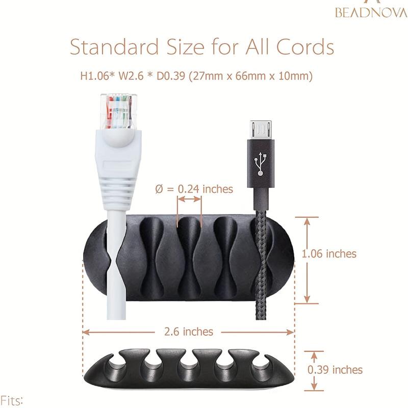 Cable Clip Desk Set Wire Charger Holder Cord Organizer