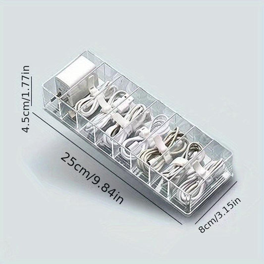 Cable Organizer Charging Compartment for Cell Phone Charger