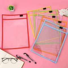 Japanese Minimalist A4 File Storage Bag with Clip