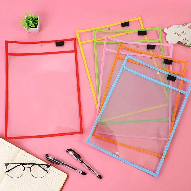 Japanese Minimalist A4 File Storage Bag with Clip