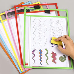 Japanese Minimalist A4 File Storage Bag with Clip