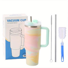 Stainless Steel Insulated Travel Mug Set with Handle