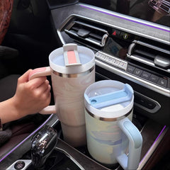 Stainless Steel Insulated Travel Mug Set with Handle