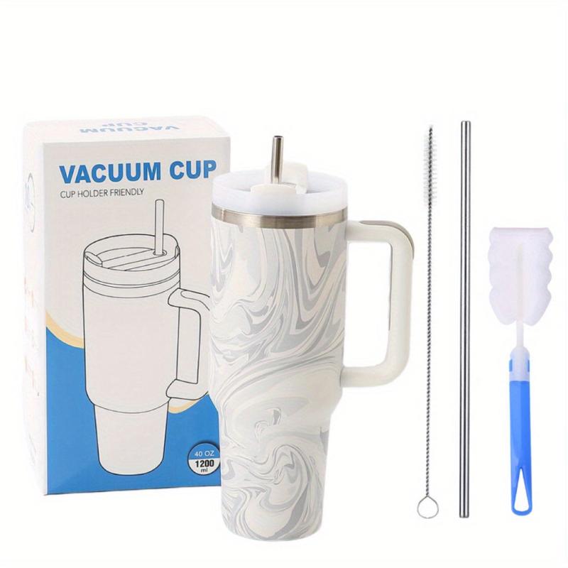 Stainless Steel Insulated Travel Mug Set with Handle