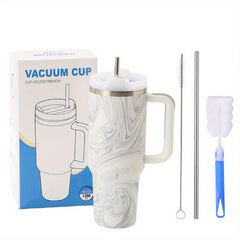 Stainless Steel Insulated Travel Mug Set with Handle