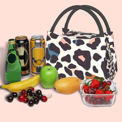 Leopard Classic Pattern Insulated Lunch Bag Leakproof Portable Reusable