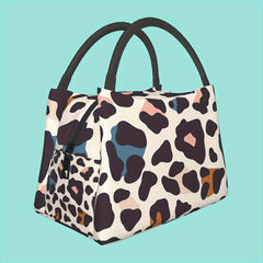 Leopard Classic Pattern Insulated Lunch Bag Leakproof Portable Reusable