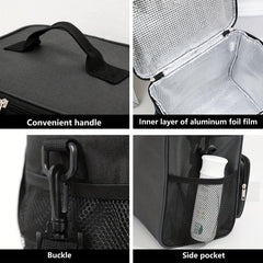 Large Insulated Lunch Bag Leakproof Reusable Cooler with Adjustable Strap