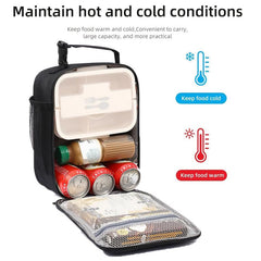 SIAETIUR Insulated Lunch Bag for Men & Women, Square Lunchbox Cooler