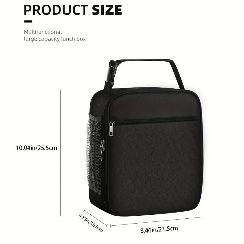 SIAETIUR Insulated Lunch Bag for Men & Women, Square Lunchbox Cooler