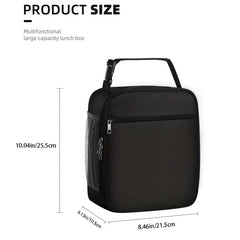 SIAETIUR Insulated Lunch Bag for Men & Women, Square Lunchbox Cooler