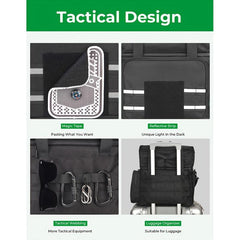 DEERFAMY Tactical Lunch Box Large Expandable Double Layer Insulated Cooler Bag