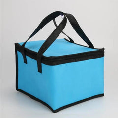Large Red Insulated Lunch Bag - Portable Thermal Cooler for Picnics