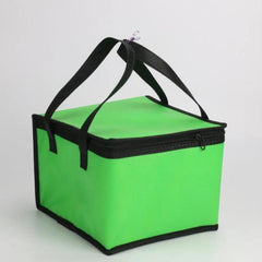 Large Red Insulated Lunch Bag - Portable Thermal Cooler for Picnics