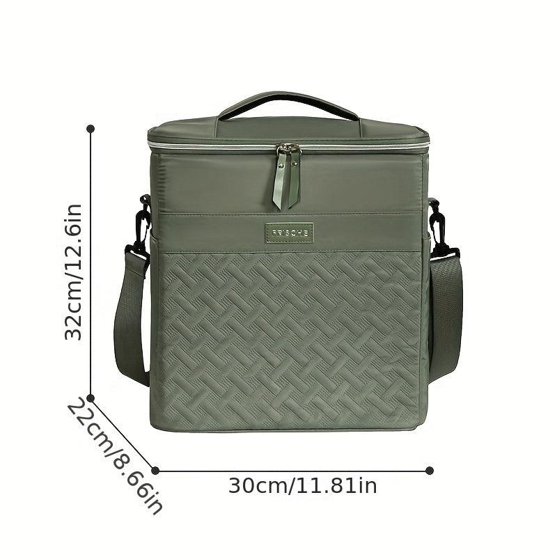 Large Purple Cooler Bag Waterproof Outdoor Lunch Box Insulated Picnic